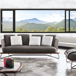 Fenêtres et portes coulissantes en aluminium à double vitrage creux, design moderne, insonorisées, fabriquées en Chine pour les maisons - Product Image 2