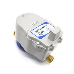 Compteur d'eau LoRaWAN intelligent sans fil IoT avec vanne pour le contrôle de l'alimentation en eau