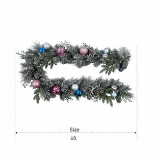 Guirnaldas Navideñas Artificiales Personalizadas de Fábrica de 6 Pies, Decoración Navideña para el Hogar, Guirnalda Navideña Verde Artificial - Product Image 1