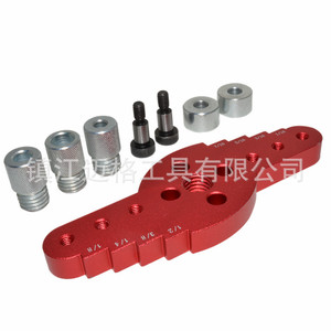 Center Drill Locator 5 <b>Pc</b> <b>Set</b> Aluminum Alloy Red For Woodworking Drilling And Marking Imperial Size - Product Image 5