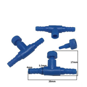 Autoteile-T-förmiges Steuerventil für <span class=keywords><strong>Aquarium</strong></span>-Kunststoff-Aquariums ch lauch anschluss mit Schnell verschluss für Aquakultur und Luftpumpe - Product Image 2