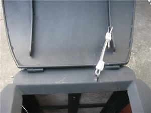 الخرسانة أثاث لمحطات الشوارع في الهواء الطلق خشبية وحجرية سلة القمامة/وعاء - Product Image 5