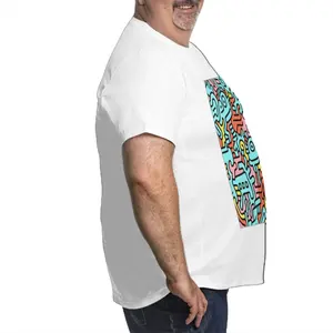 Camiseta personalizada para hombre de talla grande con imagen personalizada, ropa de calle, diseño liso de algodón 100% con técnicas de serigrafía de impresión en contraste - Product Image 2