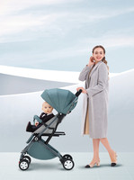 Vente flash - Poussette bébé multifonctionnelle pliable avec cadre en acier inoxydable à 5 points de sécurité, roues en EVA, pour bébés de 3 à 24 mois, 3 ans