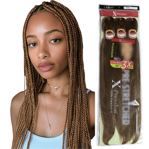 Gradient Màu Crochet Hộp 3x Bện Tóc Dễ Dàng Để Dệt Pre-Kéo Dài Bện Tóc Phần Mở Rộng Tắm Nước Nóng Bendable - Product Image 1