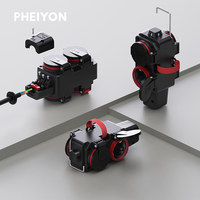 Pheiyon GS0202 IP44 EU Tragbare Steckdosenleiste aus PP-Material, wiederverdrahtbar, 250V, für industrielle Nutzung, wasserdicht für den Außenbereich, 4 Steckdosen, 16A