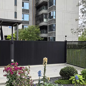 유럽 스타일 야외 알루미늄 슬랫 펜스 패널, 정원, 마당, 빌라용 수직 금속 프라이버시 펜싱 시스템, 맞춤형 사이즈 - Product Image 5