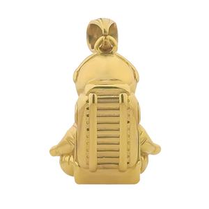 Collar Personalizado de Acero de Titanio con Colgante de Astronauta de Acero Inoxidable Fundido Transfronterizo, Chapado en Oro de 18K PVD - Product Image 5