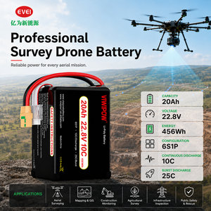 Batterie de drone industrielle à décharge continue 10C 20Ah 22.8V, longue autonomie pour drones de relevé et de cartographie - Product Image 1