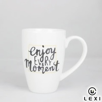 Mug à thé en céramique avec logo personnalisé, infuseur en acier inoxydable, tasse à café en porcelaine blanche avec filtre à thé pour le bureau et la maison
