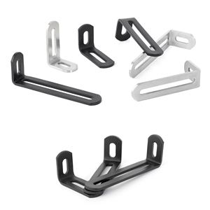 Étagère d'angle en forme de L en acier inoxydable épais, supports d'étagère noirs pour meubles en bois, angle métallique à 90 degrés, équerre d'angle - Product Image 5