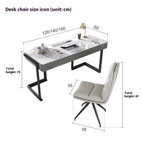 2025 chaise de bureau intelligente de qualité supérieure et table bureau d'écriture élégant pour bureau d'ordinateur d'école ou d'appartement