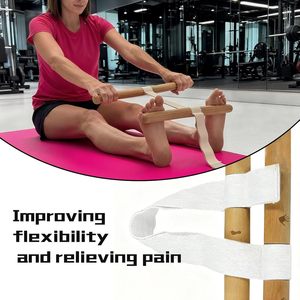 Barra de estiramiento de madera con banda de resistencia, equipo de ejercicio portátil para fitness de articulaciones de hombros y moldeamiento corporal - Product Image 2