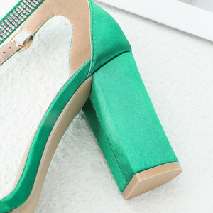 Nuovi <span class=keywords><strong>sandali</strong></span> vintage personalizzati alla moda scarpe da <span class=keywords><strong>donna</strong></span> si abbinano tutti con strass <span class=keywords><strong>tacco</strong></span> <span class=keywords><strong>medio</strong></span> con scarpe a una linea tacchi alti - Product Image 4