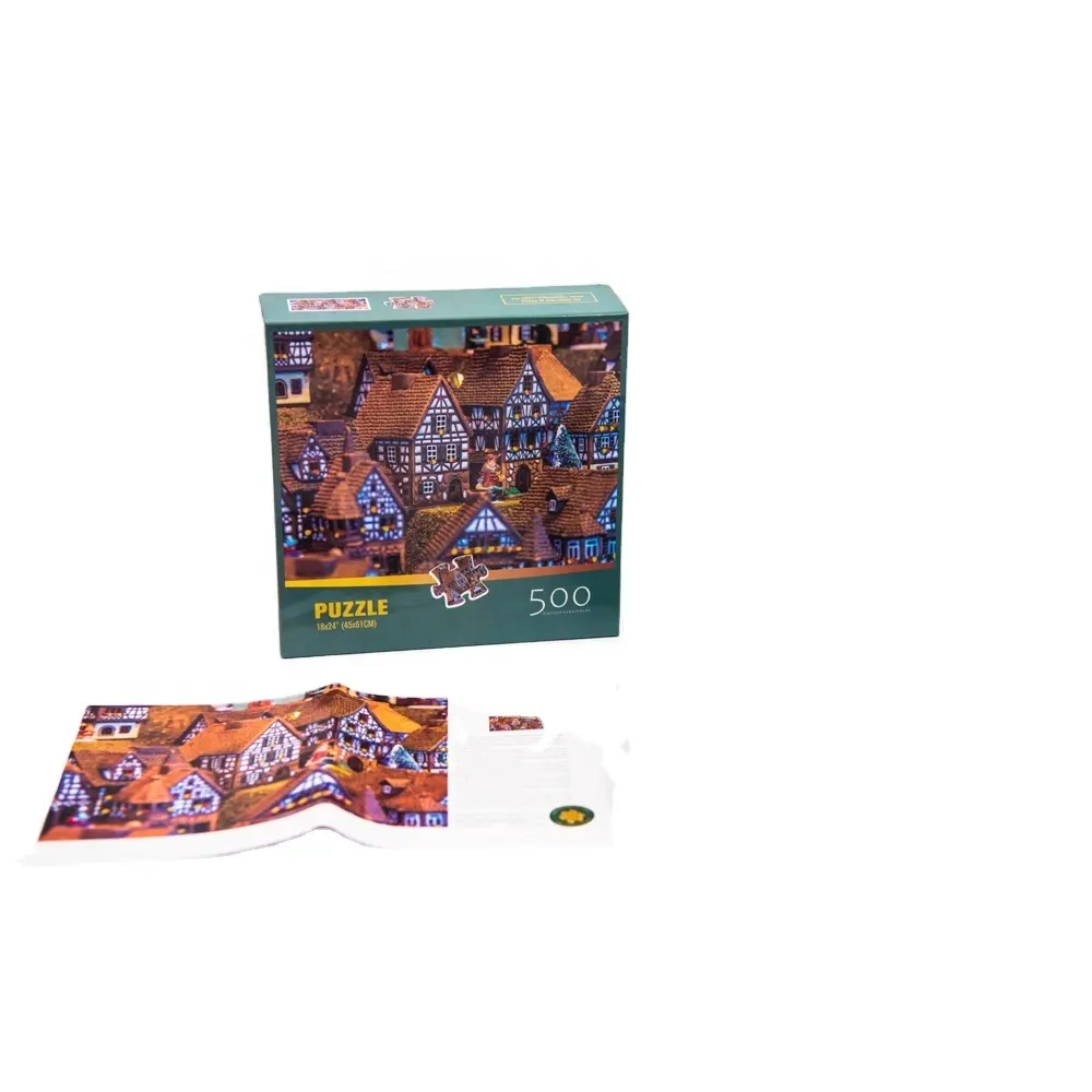 Bestverkochte Zaagblad 100 500 1000 Puzzel Speelgoed, Oem Odm Papier Producten Zaagblad Puzzel