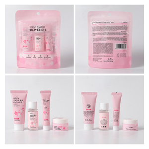 LAIKOU Japan Sakura Travel Kit Moisturizing Whitening Facial <b>Serum</b> Cream Shrink Pores Oil Control Nicotinamide Skin Care <b>Face</b> - Product Image 3