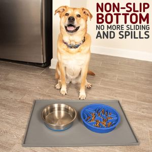 Logo personalizzato 450ml antiscivolo in acciaio inox pesante ciotola per cani con Base in gomma cibo per animali domestici piatto - Product Image 6