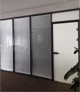 Được Xây Dựng Trong Rèm Đôi Kính Rỗng Di Chuyển Upvc Louver Và Cửa Pvc Cửa Sổ Màn Trập