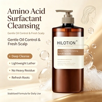 Échantillon Gratuit Shampoing Capillaire en Gros au Peptide VC Formule Acides Aminés Sans Silicone Végétalien Traitement Anti-Casse Cheveux Ternes et Sans Brillance