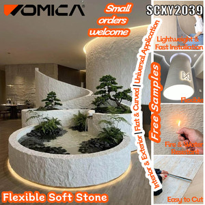 Revêtement mural flexible en pierre souple, quartz coloré, sable, lune, étoile, pour villa, hôtel, pilier, <span class=keywords><strong>dalle</strong></span> décorative - Product Image 2