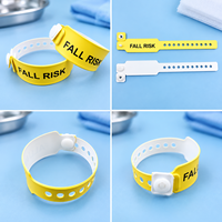 Gelang ID Pasien Rumah Sakit Plastik, Gelang ID Peringatan dengan Tanda RISIKO JATUH/Alergi, Gelang Identifikasi Medis untuk Bayi