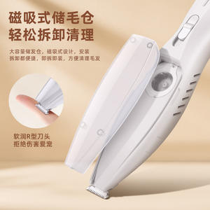 X9 Self Priming Pet <b>Hair</b> Trimmer For Dog Claw Care With Built In <b>Vacuum</b> Cleaner Charge White Green Pink Metal - Product Image 2