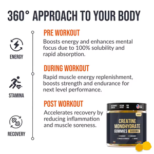 Vitahoalthy OEM/ODM, marca privada, suministro de fábrica, crecimiento muscular, creatina, monohidrato, gomitas, sabor a Mango, ayuda a construir músculo - Product Image 4