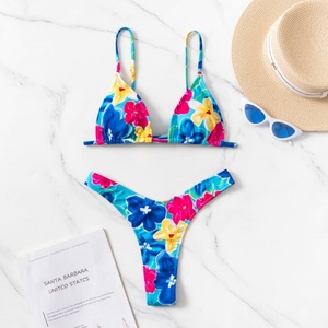 OEM Textured <b>Bikini</b> Custom Women Swimsuit Print <b>Bikini</b> <b>Set</b> Sexy Women Swimwear 2025 - Product Image 2