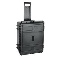 Valise à roulettes IP67 en gros, boîte à outils en plastique avec poignée rétractable
