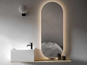 Miroir <span class=keywords><strong>de</strong></span> salle <span class=keywords><strong>de</strong></span> bain à LED avec éclairage et fonction anti-buée Dimmable économie d'énergie 3 couleurs <span class=keywords><strong>de</strong></span> lumière - Product Image 4