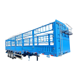 ZHONGSHENGTIANQI Semi-remorque de clôture de piquet en acier à 3 essieux Capacité de charge utile de 100t Origine du Shandong - Product Image 1