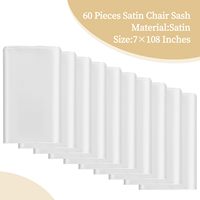 Nœuds de chaise en satin universels pour housses de chaise, idéaux pour réceptions de mariage, restaurants, événements, banquets, fêtes, hôtels