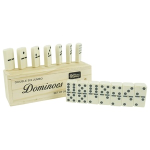 Ensemble de jeu de dominos double face imprimé écologique avec logo de marque personnalisé 28 pièces - Product Image 1