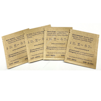Sachet de cosmétiques en papier Kraft, pochette à impression numérique, sachets d'emballage de qualité alimentaire, 100% biodégradables, avec fermeture éclair naturelle, pour café, thé, Snack