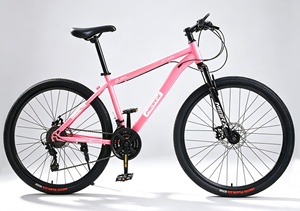 Sepeda Gunung 26 Inch Baja Karbon Warna Ungu dengan Rem Cakram Ganda, 21 24 27 30 Speed, Garpu Suspensi, dan Sadel Berlapis Busa untuk Dewasa - Product Image 2