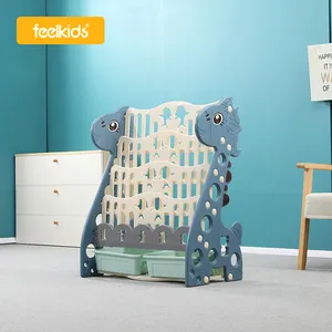 Feimefeaiqitoy-bibliothèque pour bébés, petite étagère en plastique pour jouets, rangement, meubles pour enfants