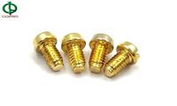 Pan Head Machine Screw Copper Brass Material Plain Finish Slotted Drive Right Hand Thread Fillister Head Screw