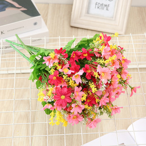 Vente directe usine – Fleurs artificielles en soie réalistes, petites marguerites à <span class=keywords><strong>7</strong></span> tiges, faites à la main, pour la vente en gros, longue durée - Product Image 5