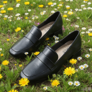 Zapatos de Microfibra para Mujer con Tacón Grueso y Punta Cuadrada - Invierno/Primavera/Otoño/Verano - Product Image 1