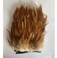 Tissu à coudre naturel fait main ruban ruban plume de coq garniture à franges pour bricolage artisanat vêtements robe Costume accessoires fête