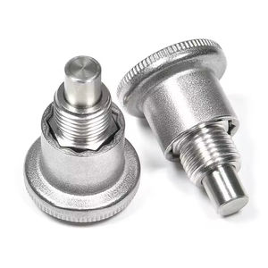 ตัวกำหนดตำแหน่งแบบกดกลับได้ ทำจากเหล็กกล้าคาร์บอน หัวแบน ชุบสังกะสี ผลิตด้วยเครื่อง CNC สำหรับอุปกรณ์อัตโนมัติ - Product Image 1