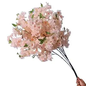 Đám Cưới Bảng Centerpieces Nhân Tạo Khuyến Mại 63Cm Ngắn Chi Nhánh Nhỏ 3 Chi Nhánh Đào Hoa Anh Đào Hoa