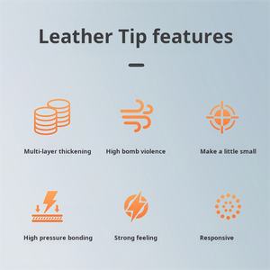 Xikuno Big Head Pool Cue cuero cabelludo resistente al desgaste multicapa pistola cabeza reemplazo accesorios de billar - Product Image 5