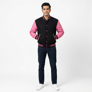 Chaqueta Varsity Casual de Invierno Personalizada para Hombre 2024, Poliéster/Algodón Transpirable, Alta Calidad, Deportiva, con Espíritu de Equipo, OEM - Product Image 1