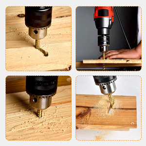 Ensemble de forets multifonctionnels en acier rapide, foret électrique torsadé pour le travail du bois, tête rotative spéciale, perçage polyvalent - Product Image 4