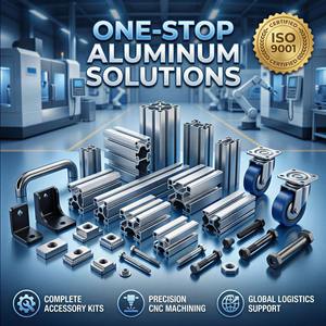 Pied de nivellement articulé robuste avec filetage M12/M16, base de support réglable pour machines industrielles, cadre en aluminium - Product Image 6