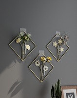 Vase mural de luxe léger pour décoration de salon, sans perçage, pour la maison et les cadeaux