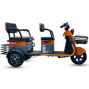 Skuter mobilitas 3 roda tiga elektrik baru untuk Rekreasi Kota penumpang menarik roda tiga kargo t-rex 3 roda sepeda motor roda tiga terbuka