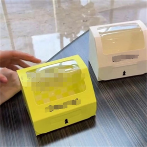 Thiết Kế Mới Pastry Hiển Thị Gói Hộp Có Thể Tái Chế Bán Buôn Tùy Chỉnh Thực Phẩm Cookie Bao Bì Hộp Với Cửa Sổ Cho Cookie Hộp - Product Image 1