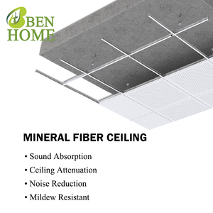 Techo específico para sala de música Edificio absorbente de sonido Techo de fibra mineral 60x60 - Product Image 4